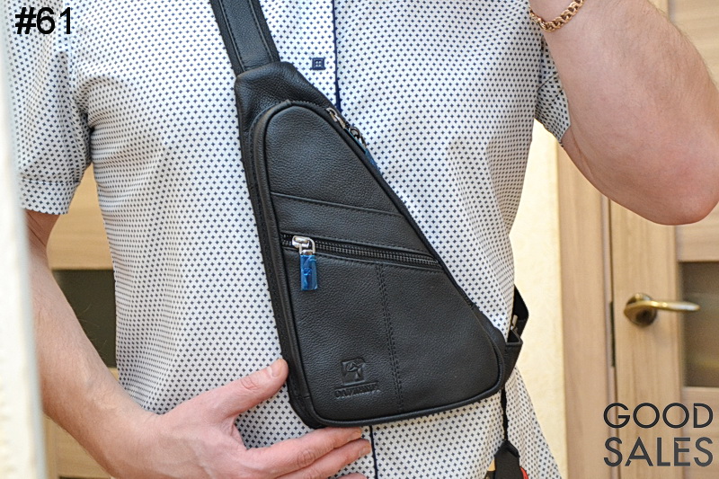 Ādas somas, melna krāsa #61